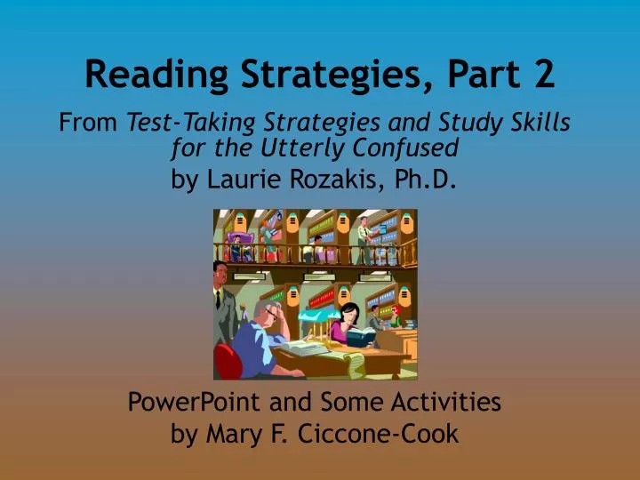 reading strategies part 2