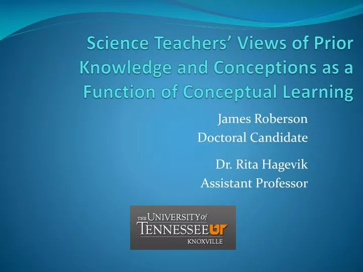 science teachers views of prior knowledge and conceptions as a function of conceptual learning
