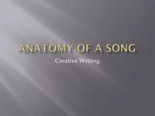 Anatomy of a Song