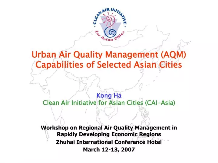 urban air quality management aqm capabilities of selected asian cities