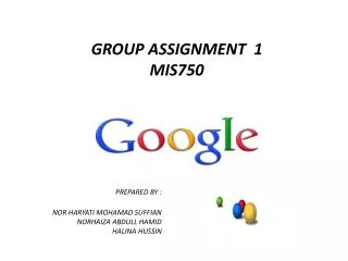 GROUP ASSIGNMENT 1 MIS750