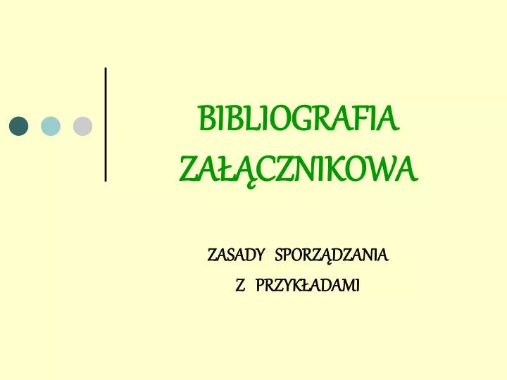 bibliografia za cznikowa