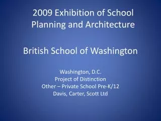 British School of Washington