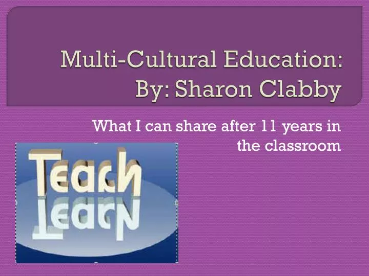 multi cultural education by sharon clabby