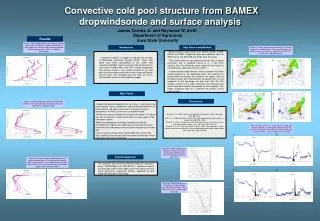 Convective cold pool structure from BAMEX dropwindsonde and surface analysis