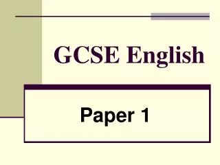 gcse english