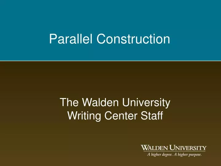 parallel construction