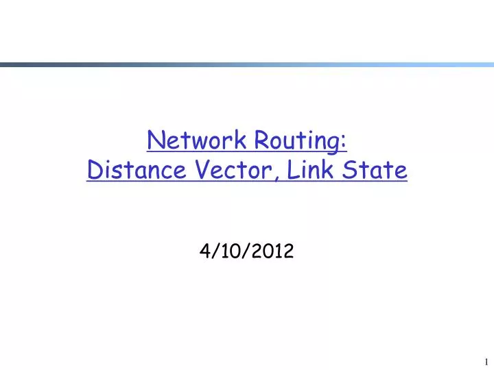 network routing distance vector link state