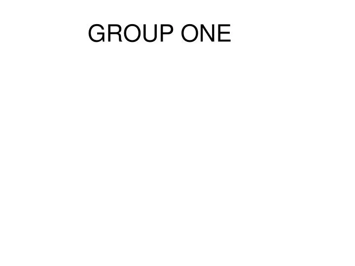 group one