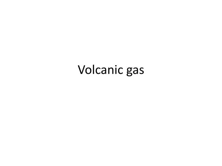 volcanic gas