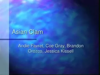 Asian Clam