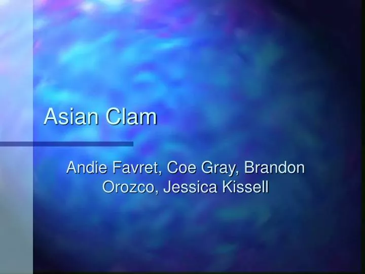 asian clam