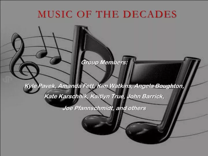 music of the decades