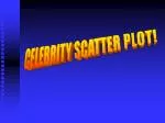 CELEBRITY SCATTER PLOT! - slide 1