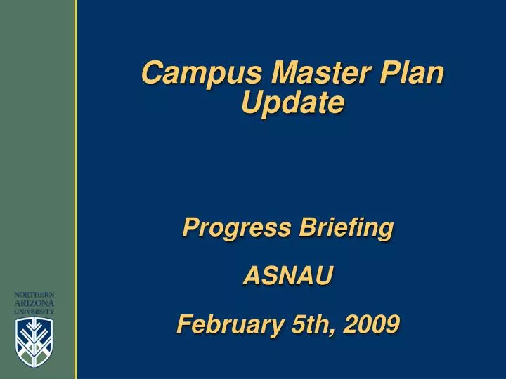 progress briefing asnau february 5th 2009
