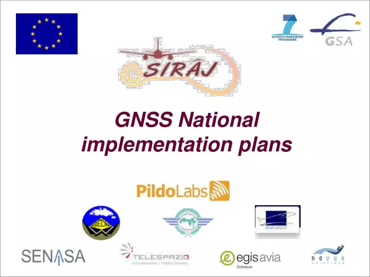 gnss national implementation plans