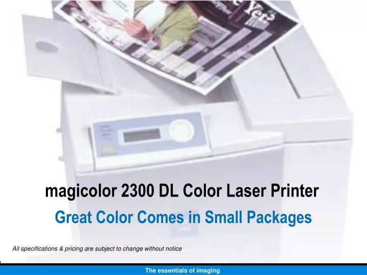 magicolor 2300 dl color laser printer