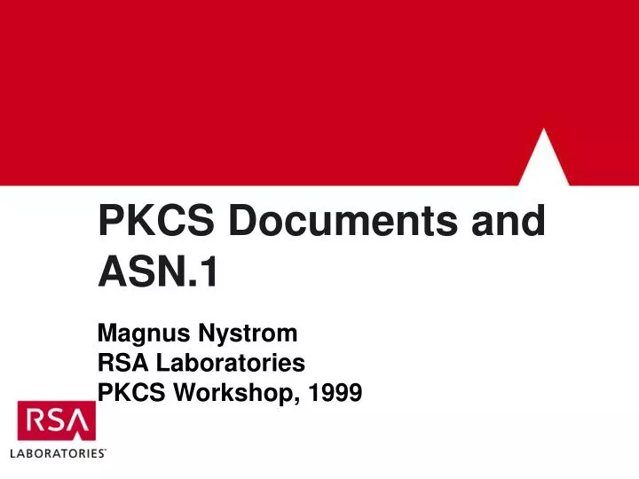 pkcs documents and asn 1