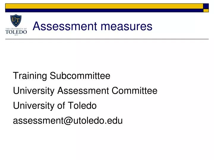 assessment measures