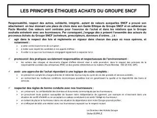 les principes thiques achats du groupe sncf