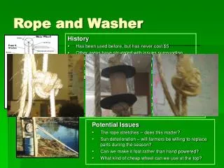 Rope and Washer