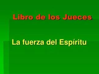 libro de los jueces