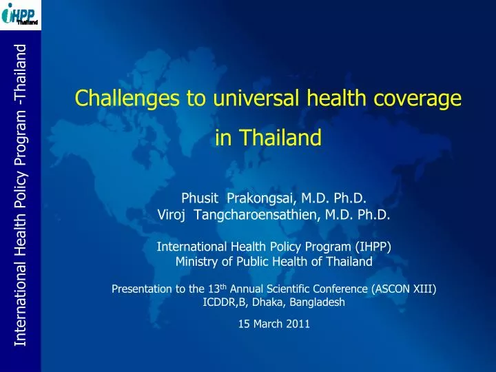 challenges to universal health coverage in thailand