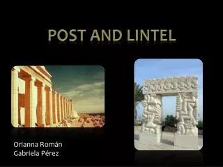 Post and lintel