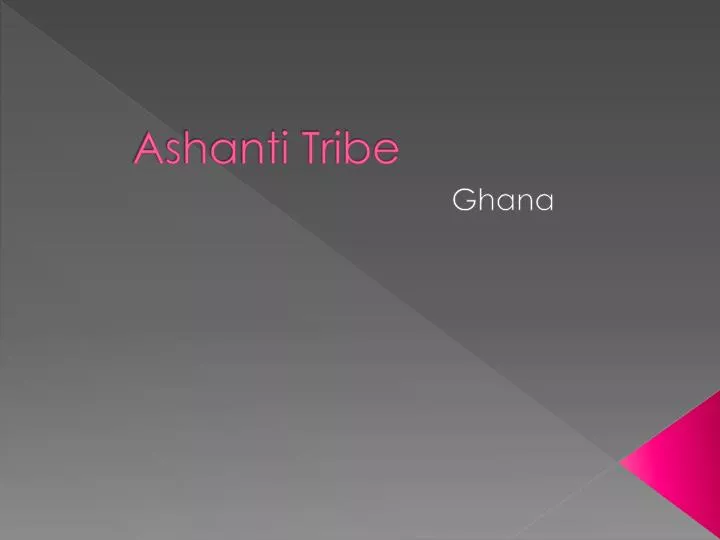 ashanti tribe