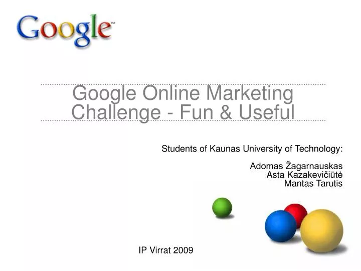 google online marketing challenge fun useful