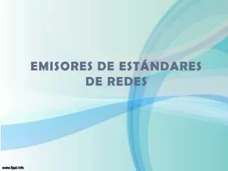 emisores de est ndares de redes