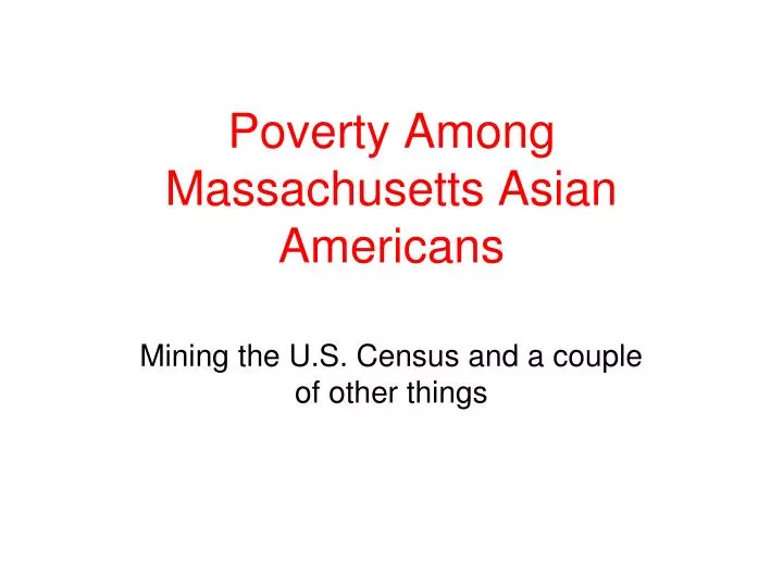poverty among massachusetts asian americans