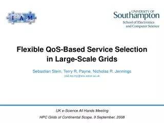 Flexible QoS-Based Service Selection in Large-Scale Grids