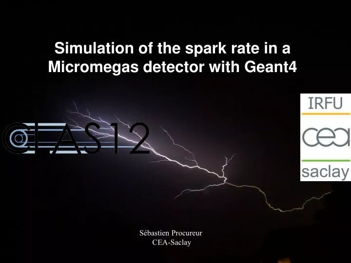 simulation of the spark rate in a micromegas detector with geant4