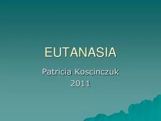 eutanasia
