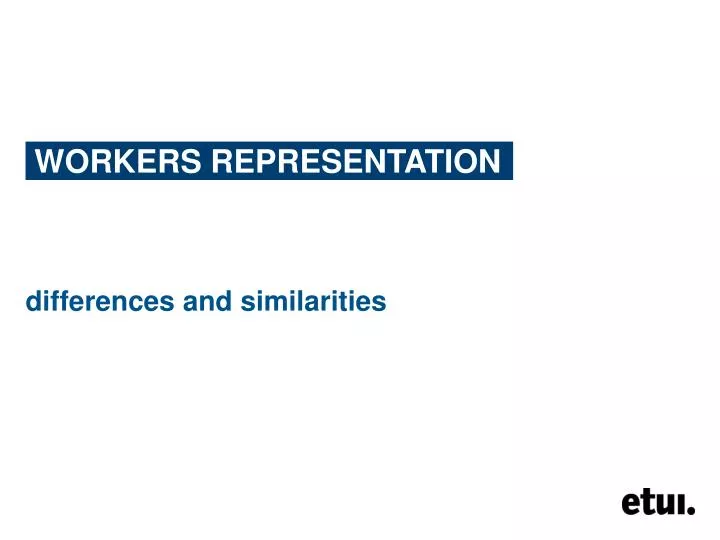 workers representation