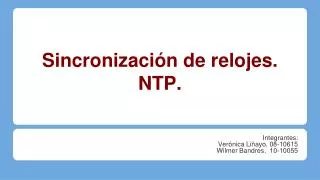 sincronizaci n de relojes ntp