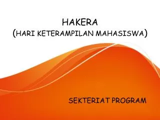 hakera hari keterampilan mahasiswa