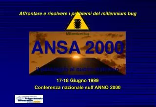 affrontare e risolvere i problemi del millennium bug