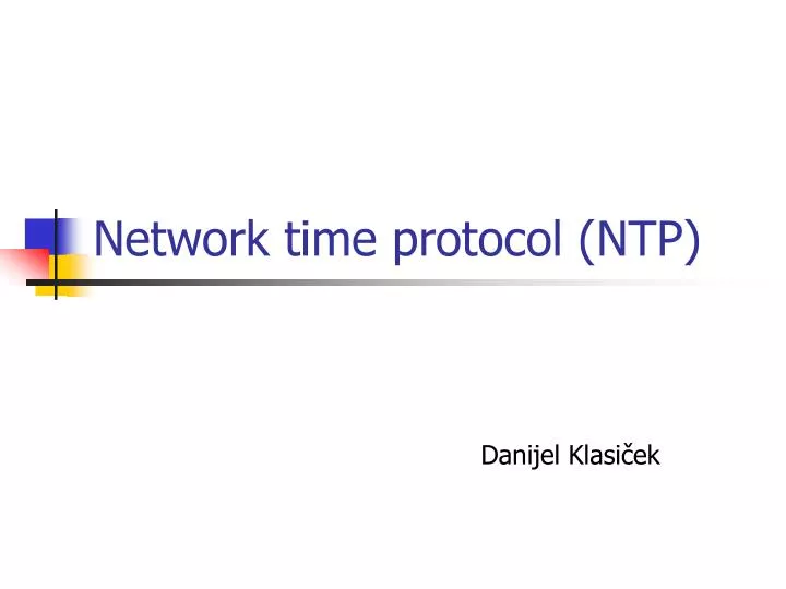 network time protocol ntp
