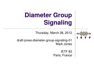 Diameter Group Signaling