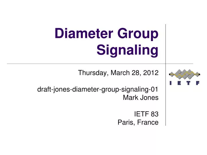 diameter group signaling