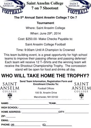 Saint Anselm College 7 on 7 Shootout