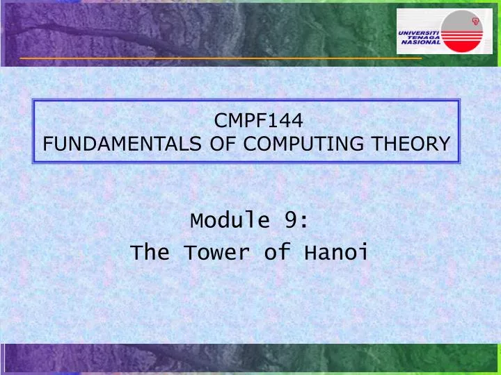 cmpf144 fundamentals of computing theory