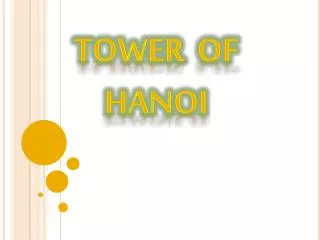 Tower of hanoi