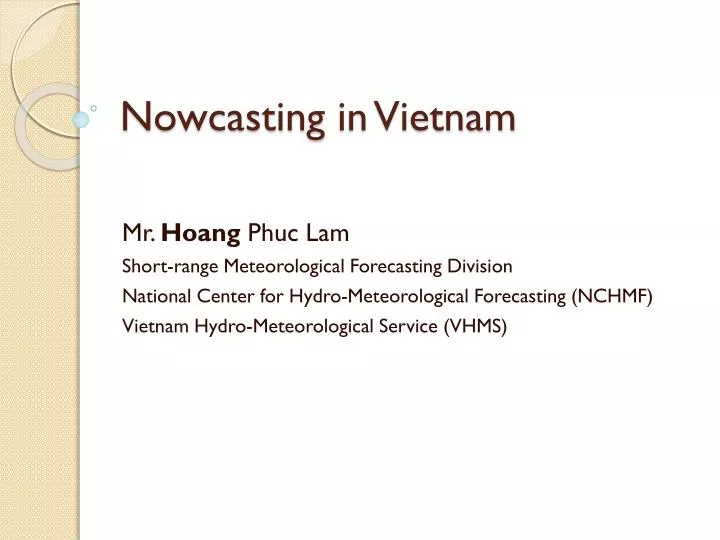 nowcasting in vietnam