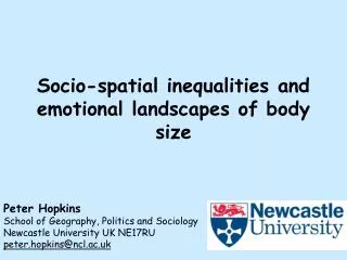 Socio-spatial inequalities and emotional landscapes of body size