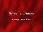 Revision suggestions - slide 1