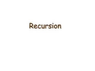 Recursion