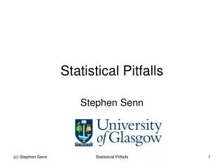 Statistical Pitfalls